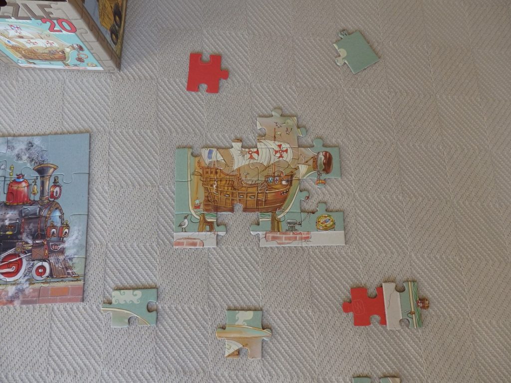 Puzzle 3w1 Nasza Księgarnia Pojazdy